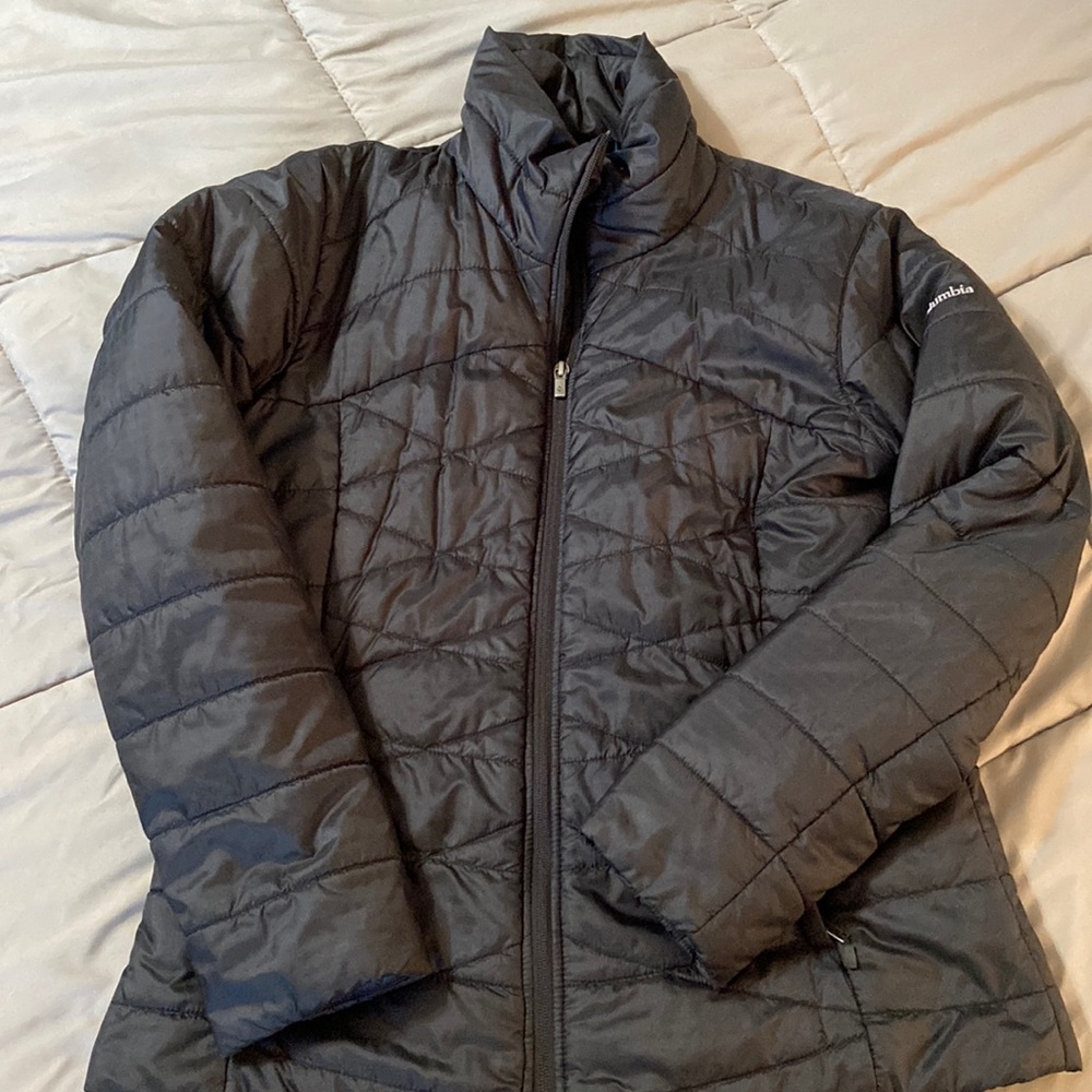 Columbia black coat with Omni heat size large